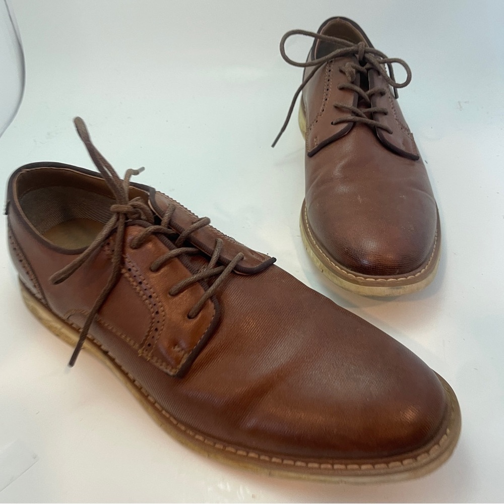 Steve‎ Madden Brown Lace Up Derby Casual Dress Shoes Men's Size 8.5